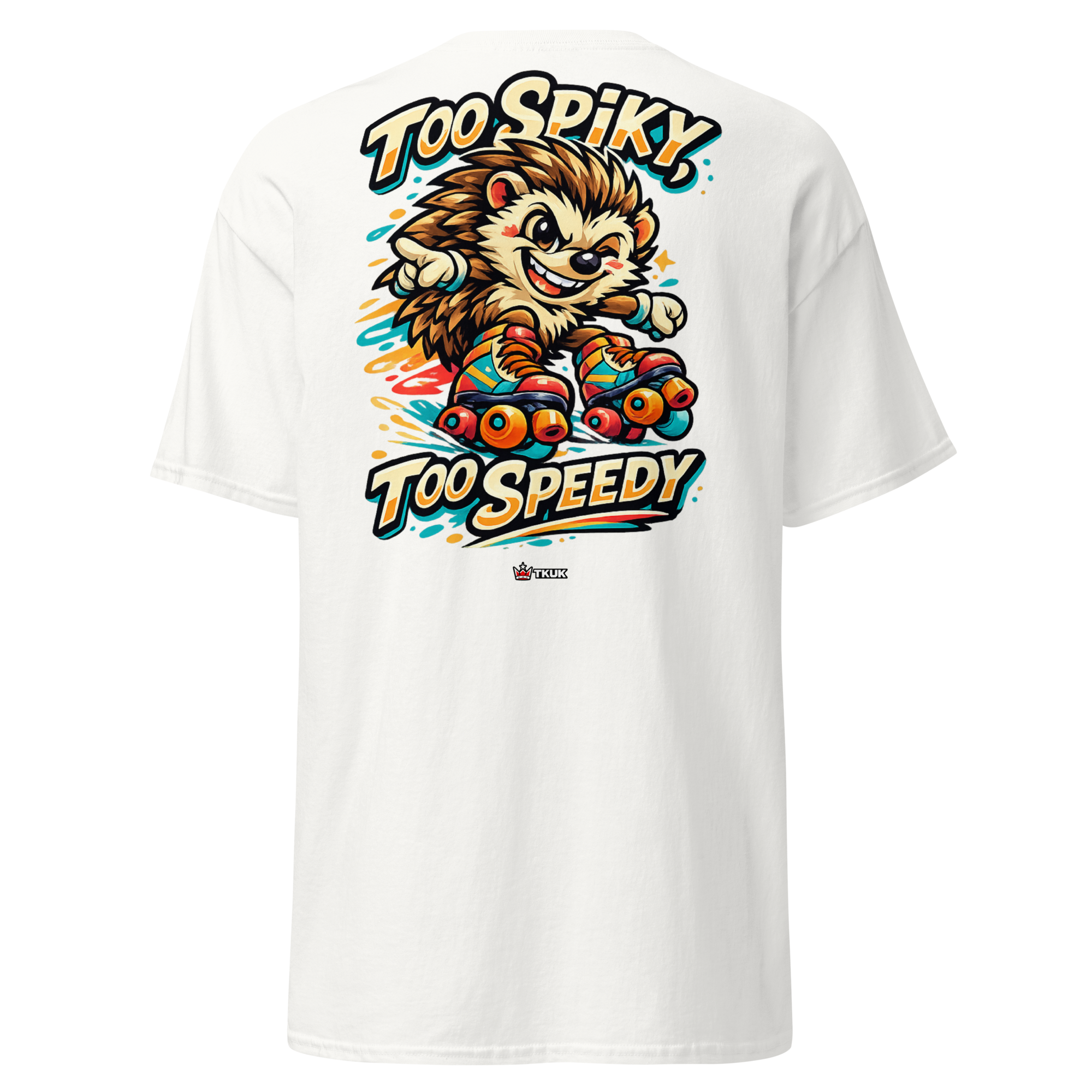 too spiky too speedy hedgehog skates t shirt