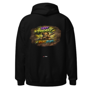 Statement Wear not friendly bear hoodie