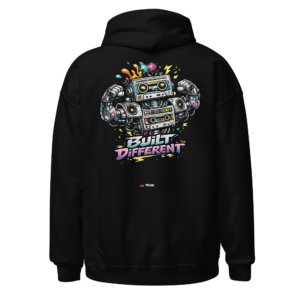 robot built different hoodie