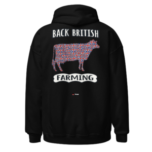 Country & Farming back british farming hoodie