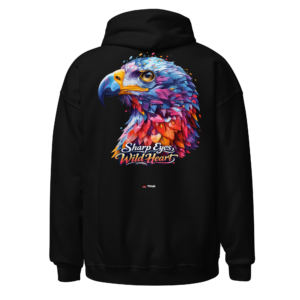 Animal Prints eagle wild heart hoodie