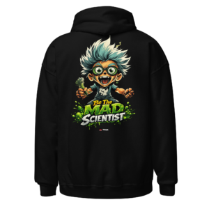 mad scientist character hoodie