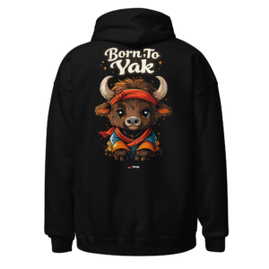Animal Prints born to yak hoodie