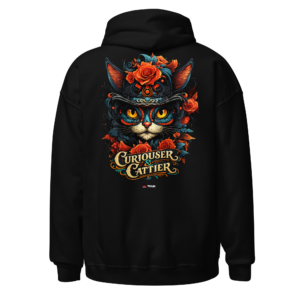 Animal Prints curiouser cat hoodie