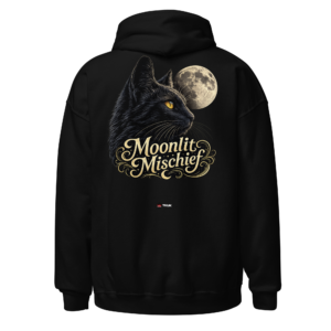 Animal Prints moonlit mischief cat hoodie
