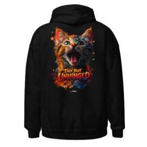 Animal Prints unhinged cat hoodie