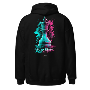 Statement Wear your move chess piece hoodie