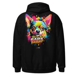Animal Prints bark bright chihuahua hoodie
