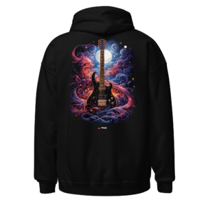 Statement Wear cosmic guitar music hoodie