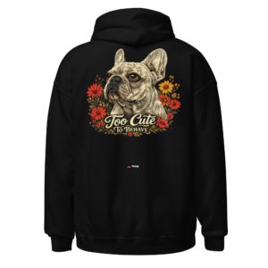 Animal Prints too cute bulldog hoodie