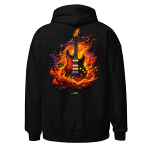 Statement Wear firestorm electric guitar music hoodie
