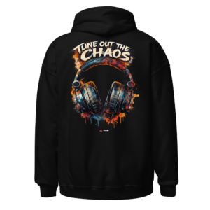Statement Wear tune out the chaos headphones hoodie