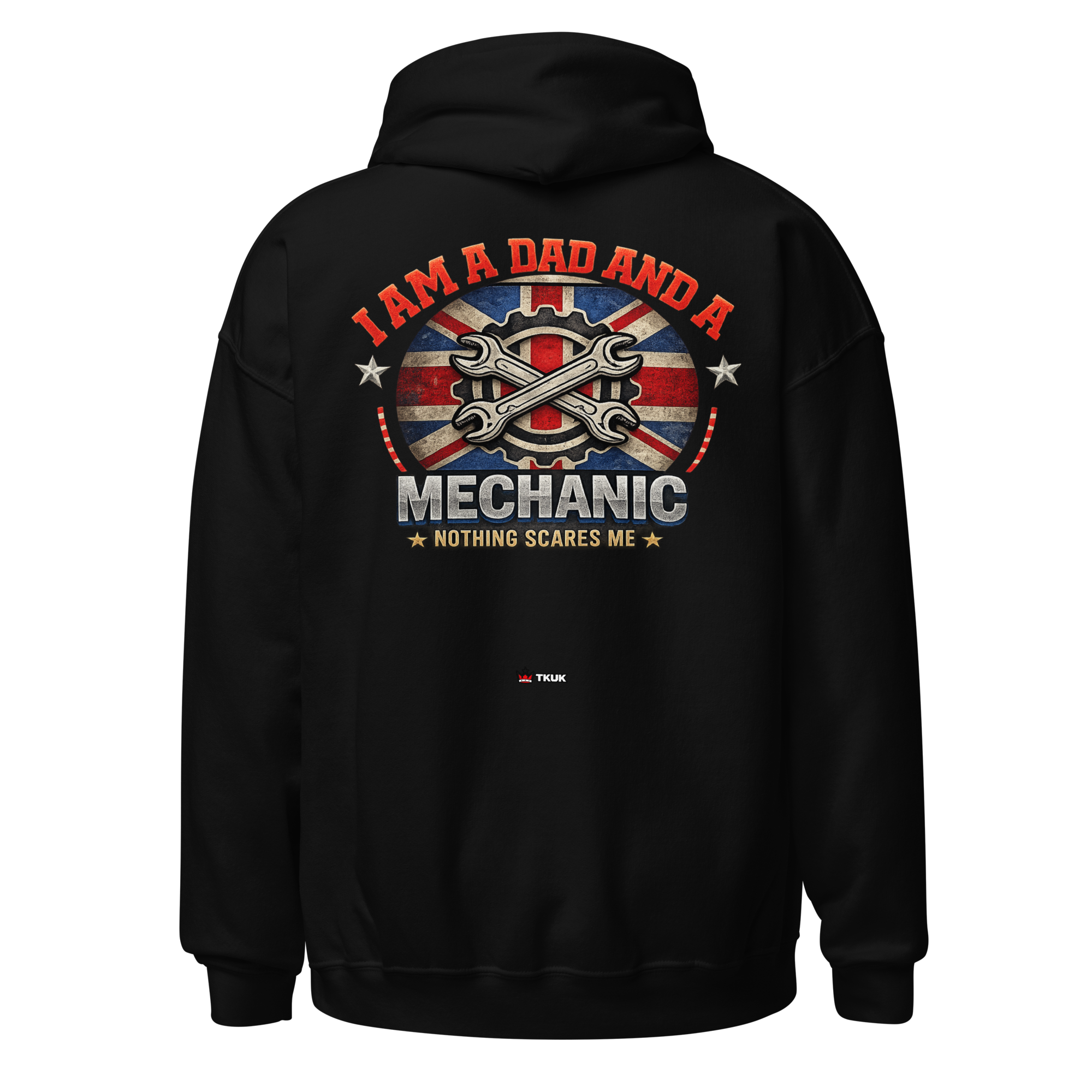 dad mechanic nothing scares me hoodie