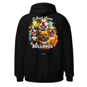 Animal Prints i just love bulldogs dog hoodie