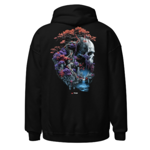 mythical forest skull hoodie