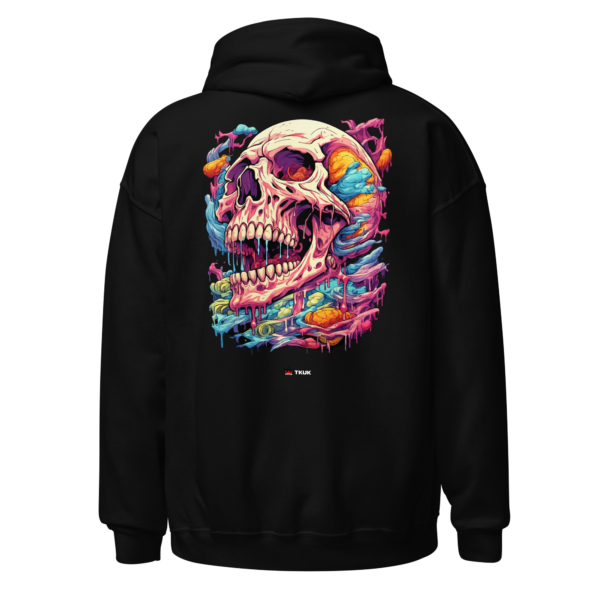 pastel drip skull hoodie