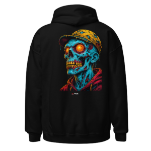 zombie skull cap hoodie
