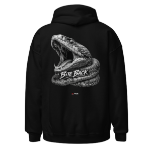 Animal Prints bite back snake hoodie