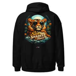 Animal Prints sun, shades & stripes tiger hoodie