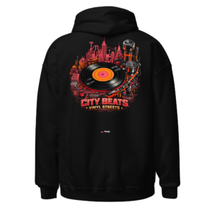 Statement Wear city beats vinyl streets hoodie