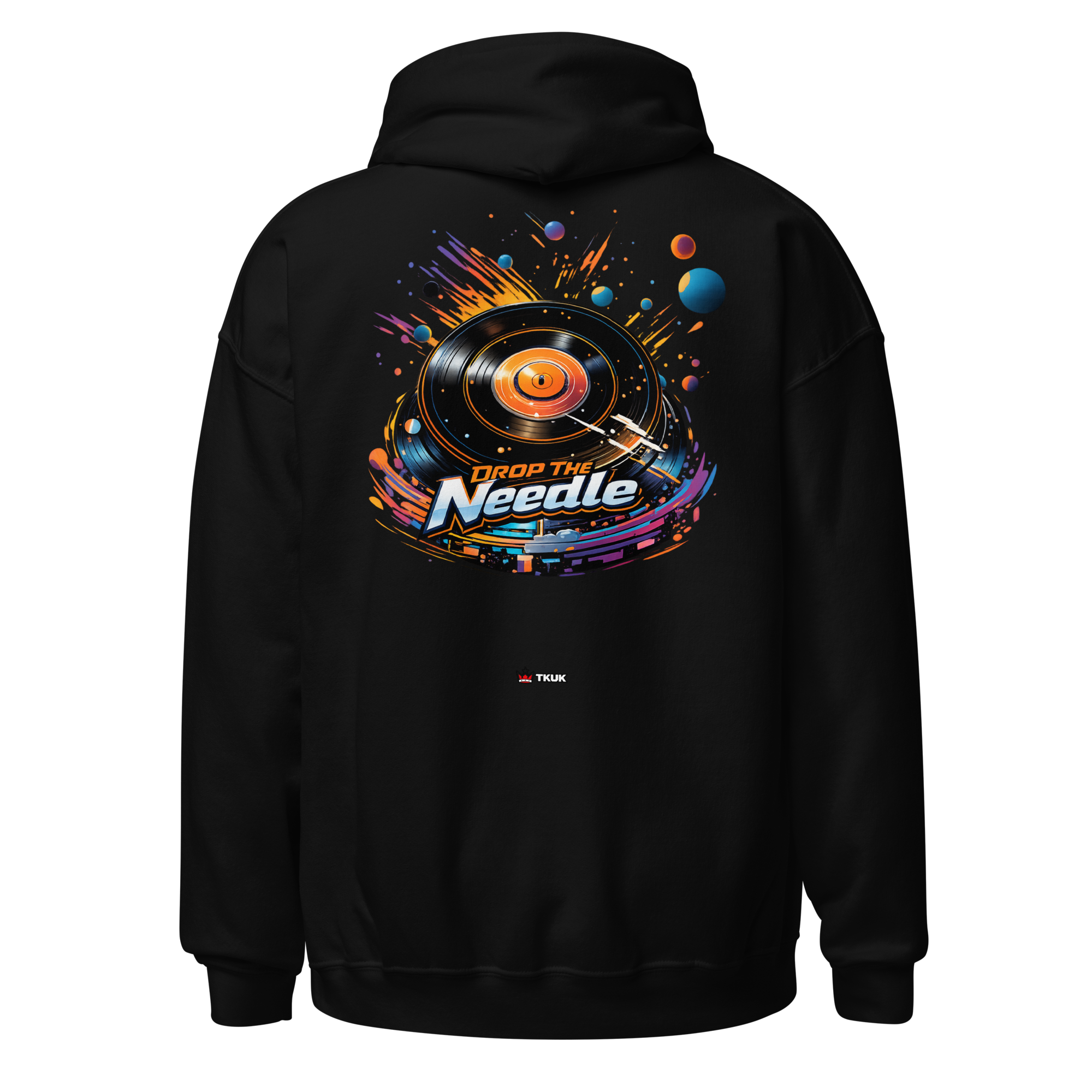 drop the needle vinyl record hoodie