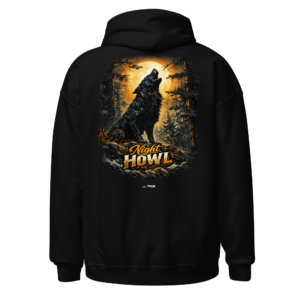 Animal Prints night howl wolf moon hoodie