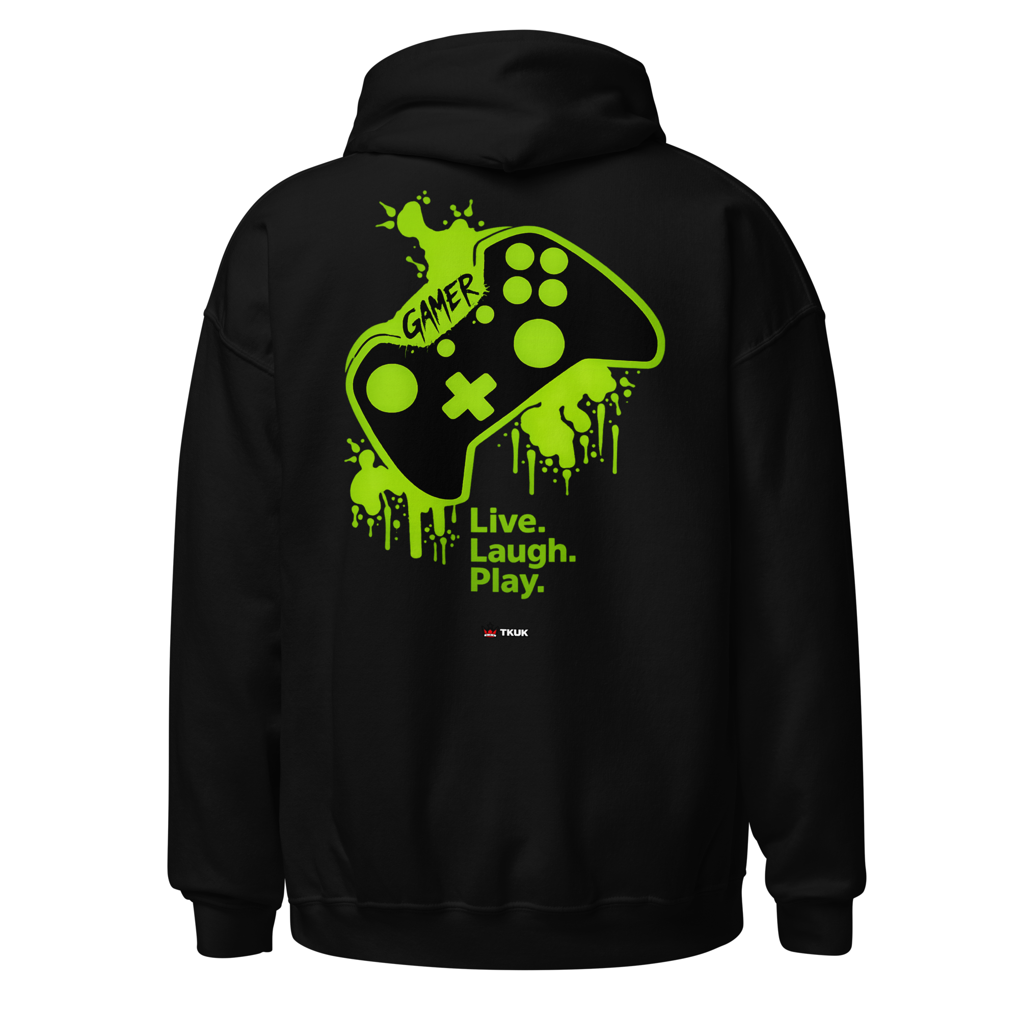 live laugh play gamer controller hoodie