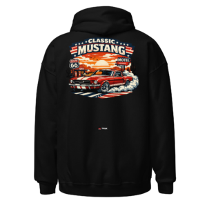 Cars & Motorsport classic mustang route 66 car hoodie