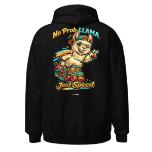 no prob llama just speed llama skates hoodie