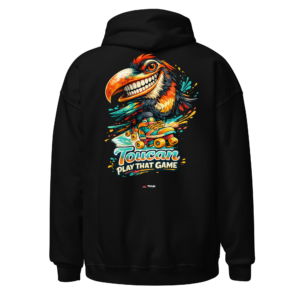 toucan play that game roller skates hoodie