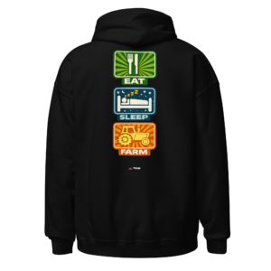 Country & Farming eat sleep farm hoodie