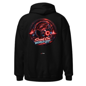 Statement Wear sound on world off headphones hoodie