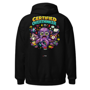certified overthinker octopus hoodie