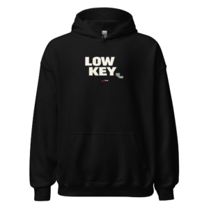 low key minimalist hoodie