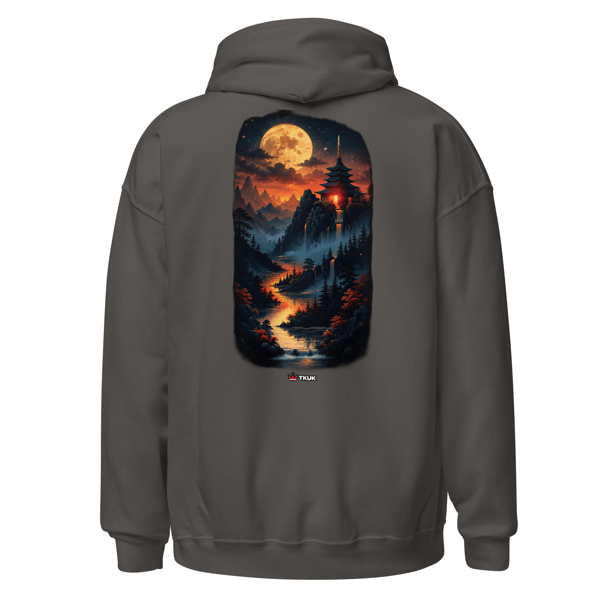 moonlit landscape hoodie