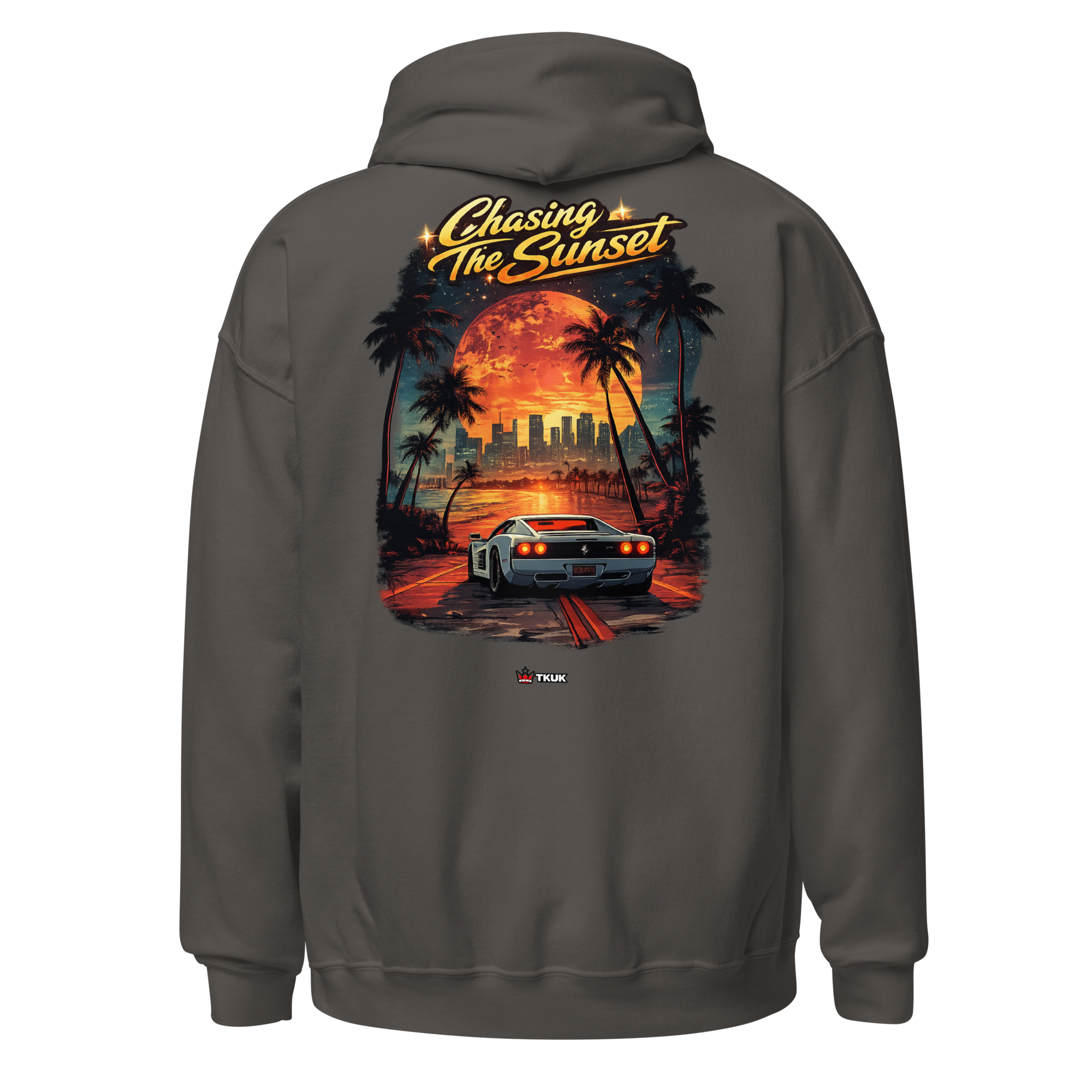 chasing the sunset miami car hoodie chasing the sunset miami car hoodie