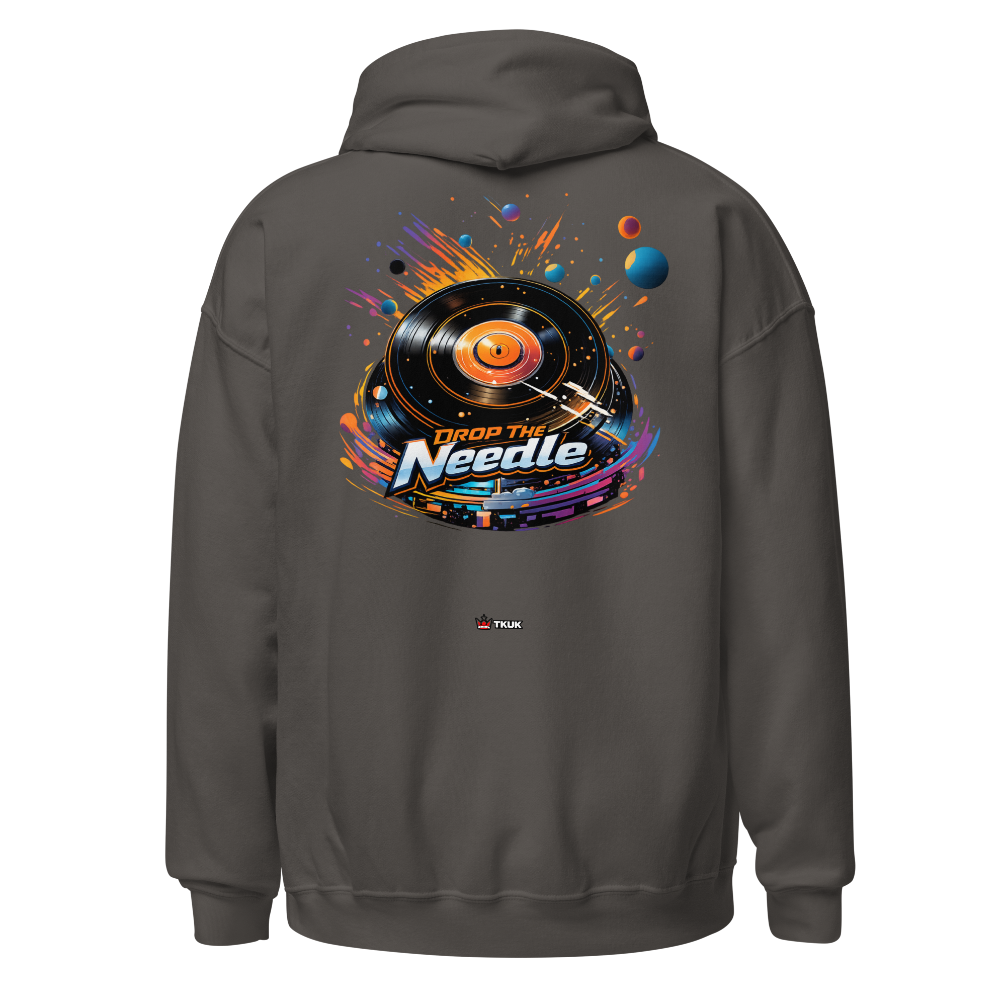 drop the needle vinyl record hoodie