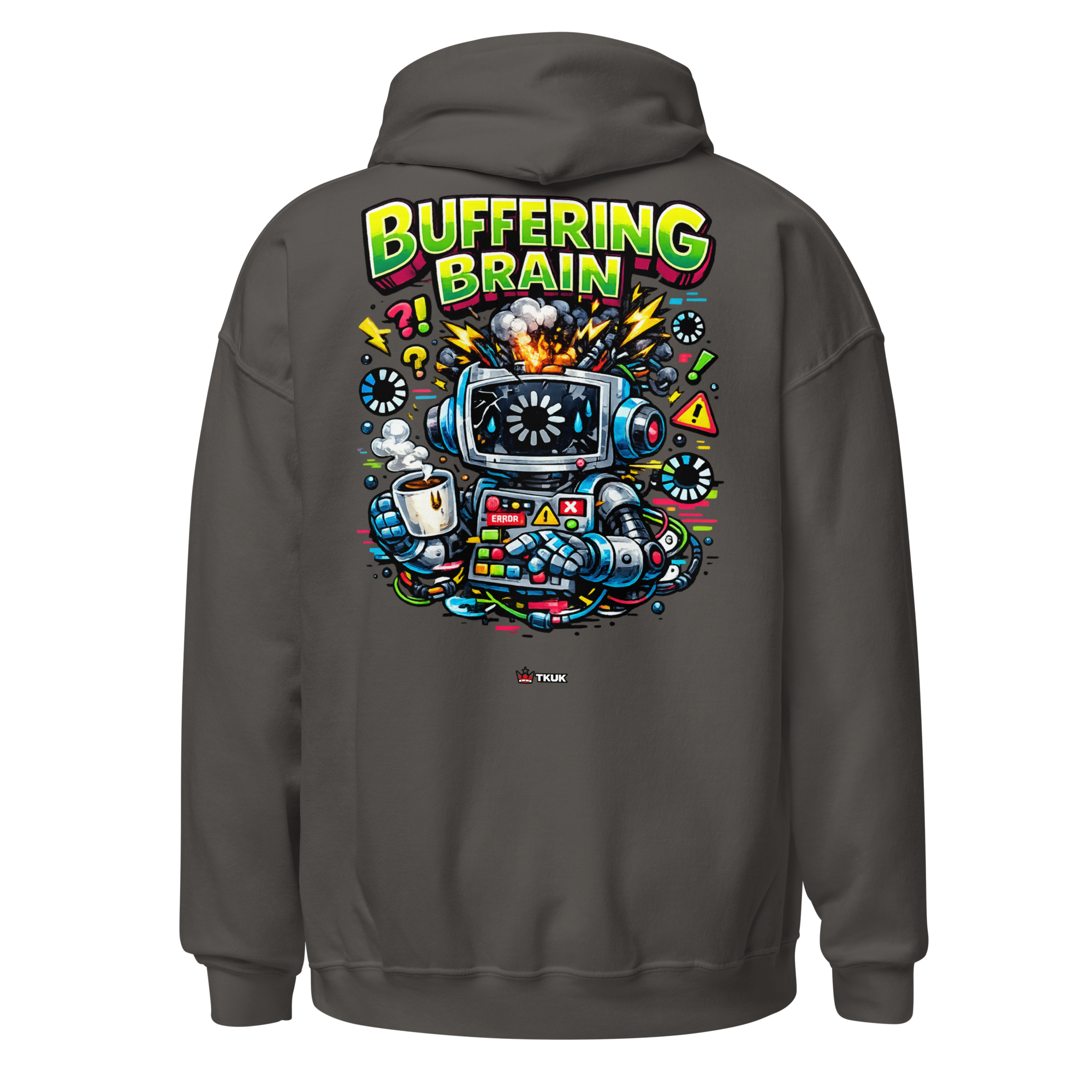 buffering brain robot hoodie buffering brain robot hoodie