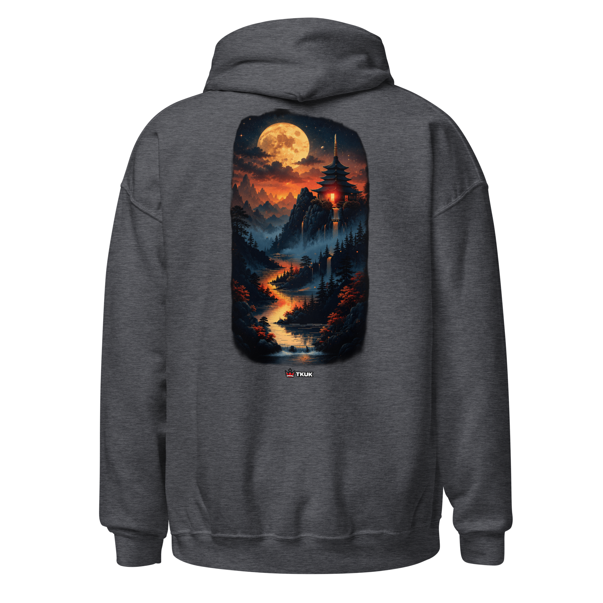 moonlit landscape hoodie