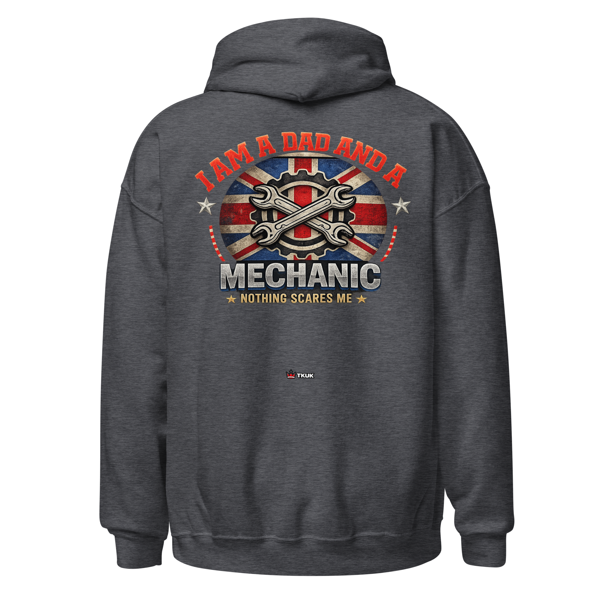 dad mechanic nothing scares me hoodie