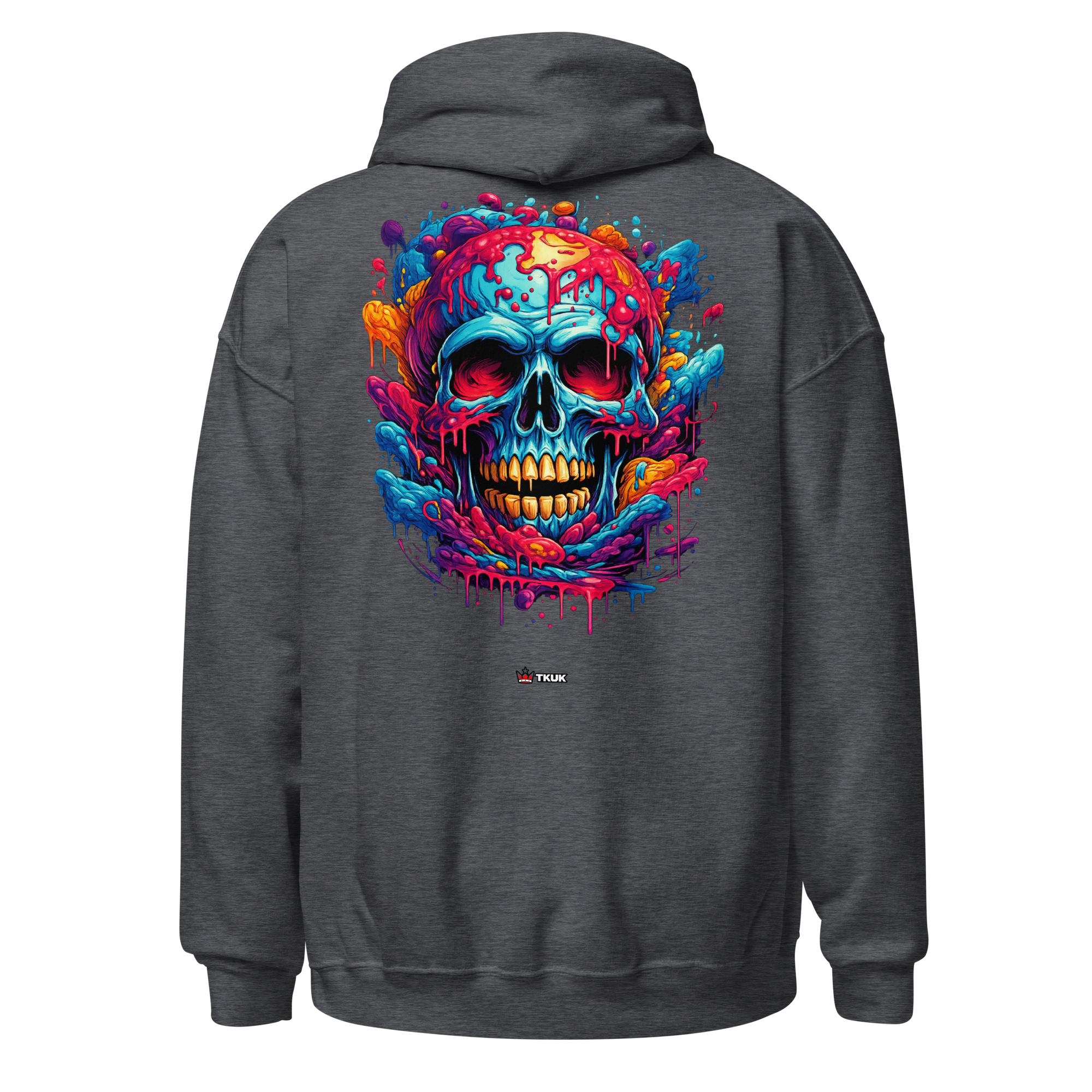 colour drip skull hoodie colour drip skull hoodie