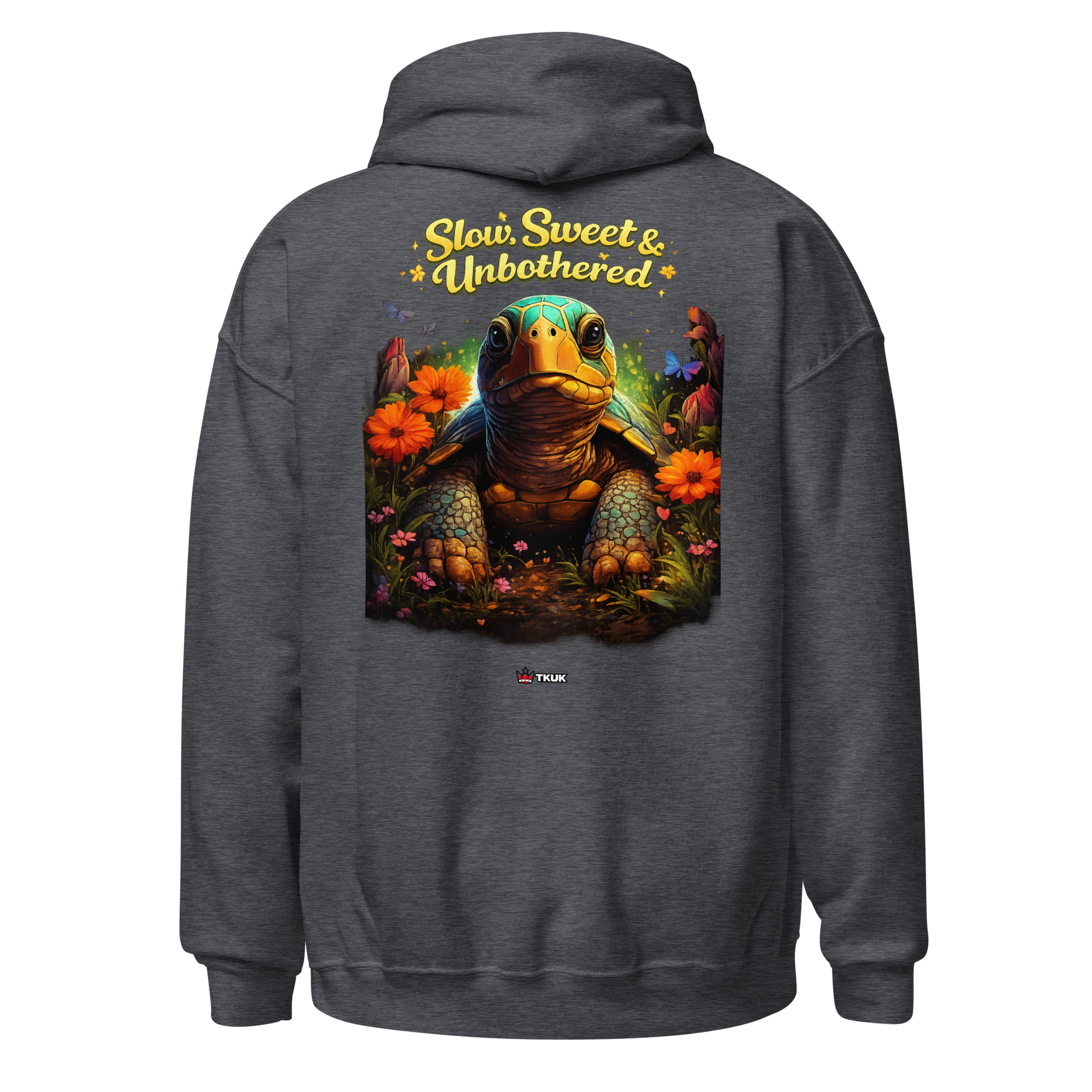 slow, sweet & unbothered turtle hoodie