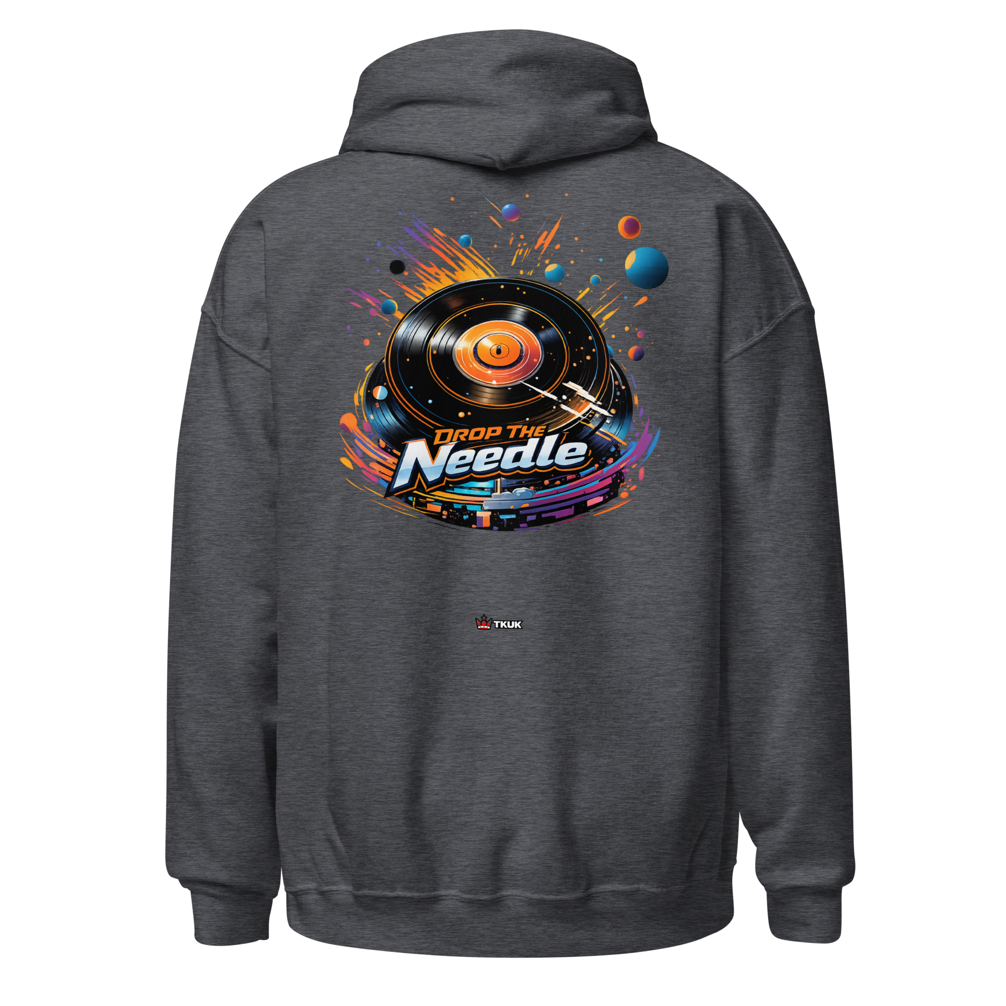 drop the needle vinyl record hoodie
