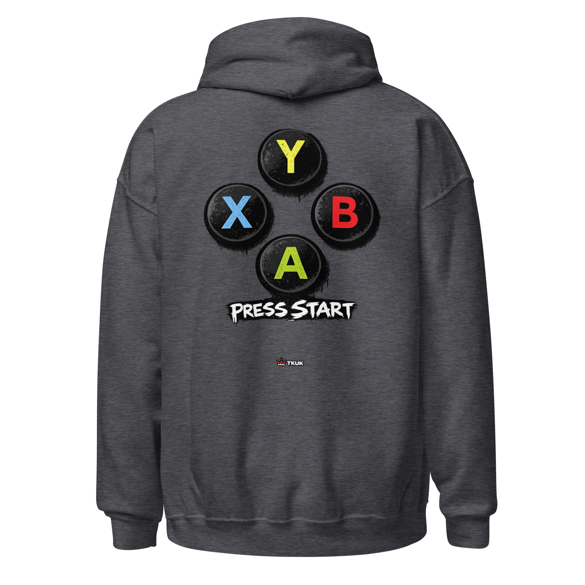 buttons press start gaming hoodie