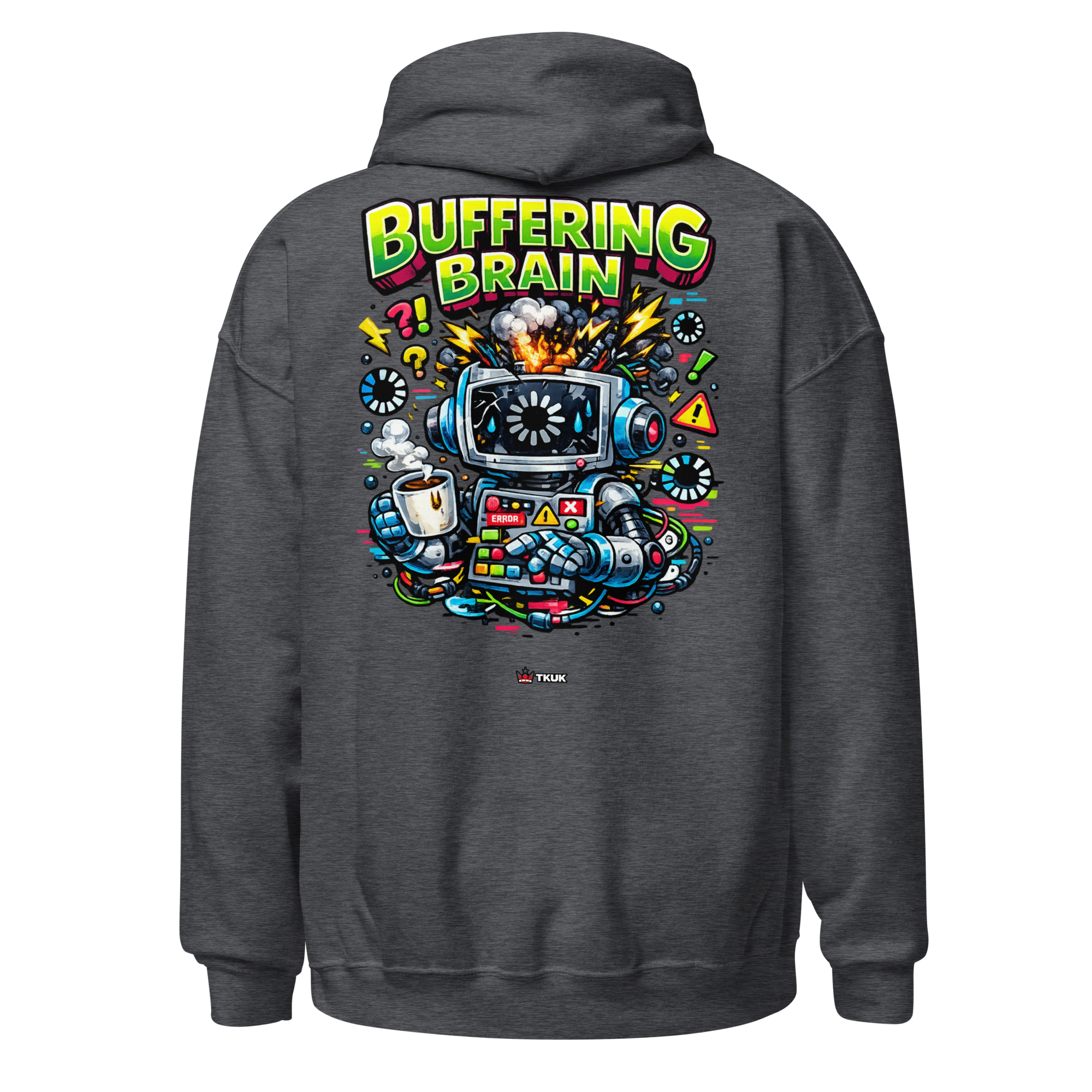 buffering brain robot hoodie buffering brain robot hoodie