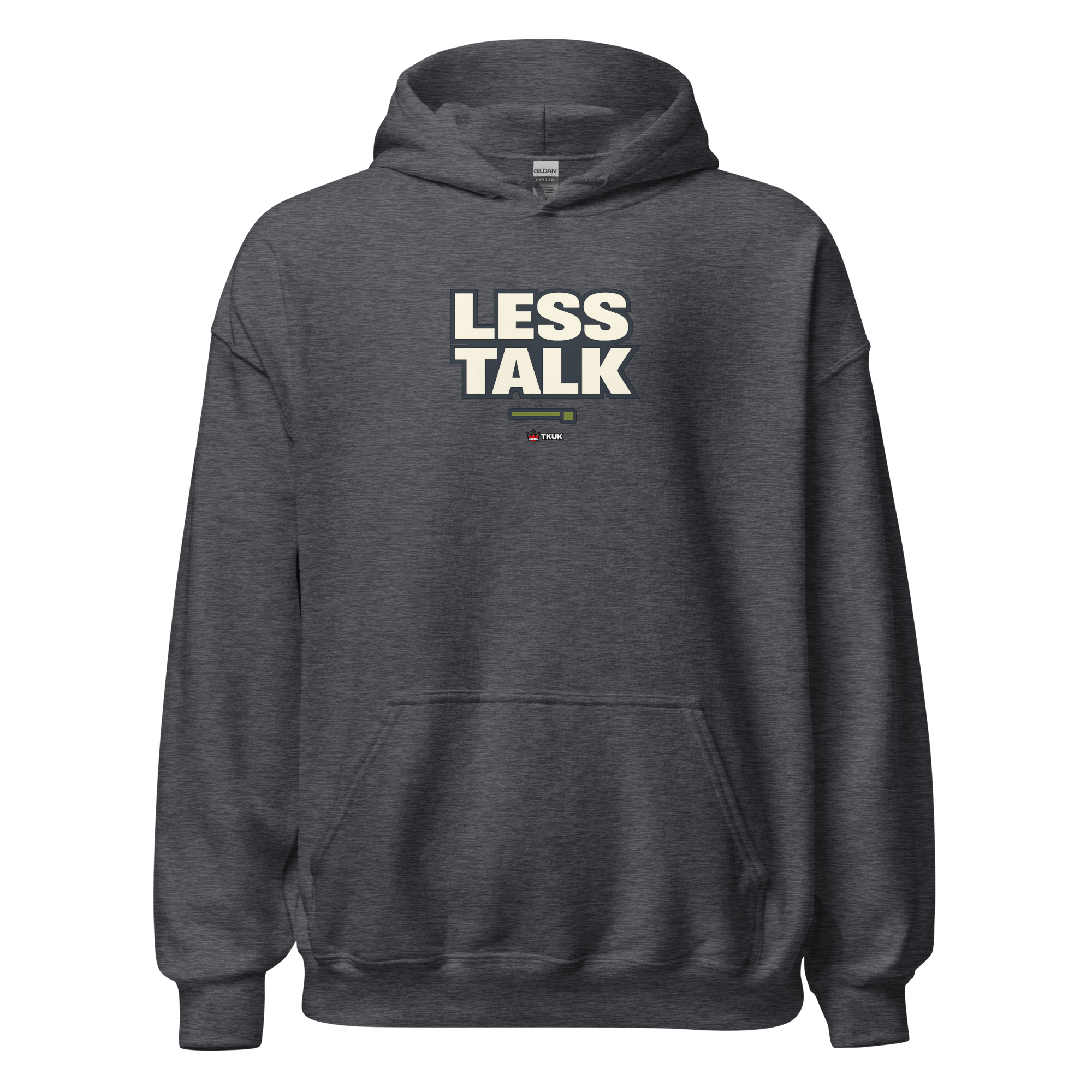less talk minimalist hoodie