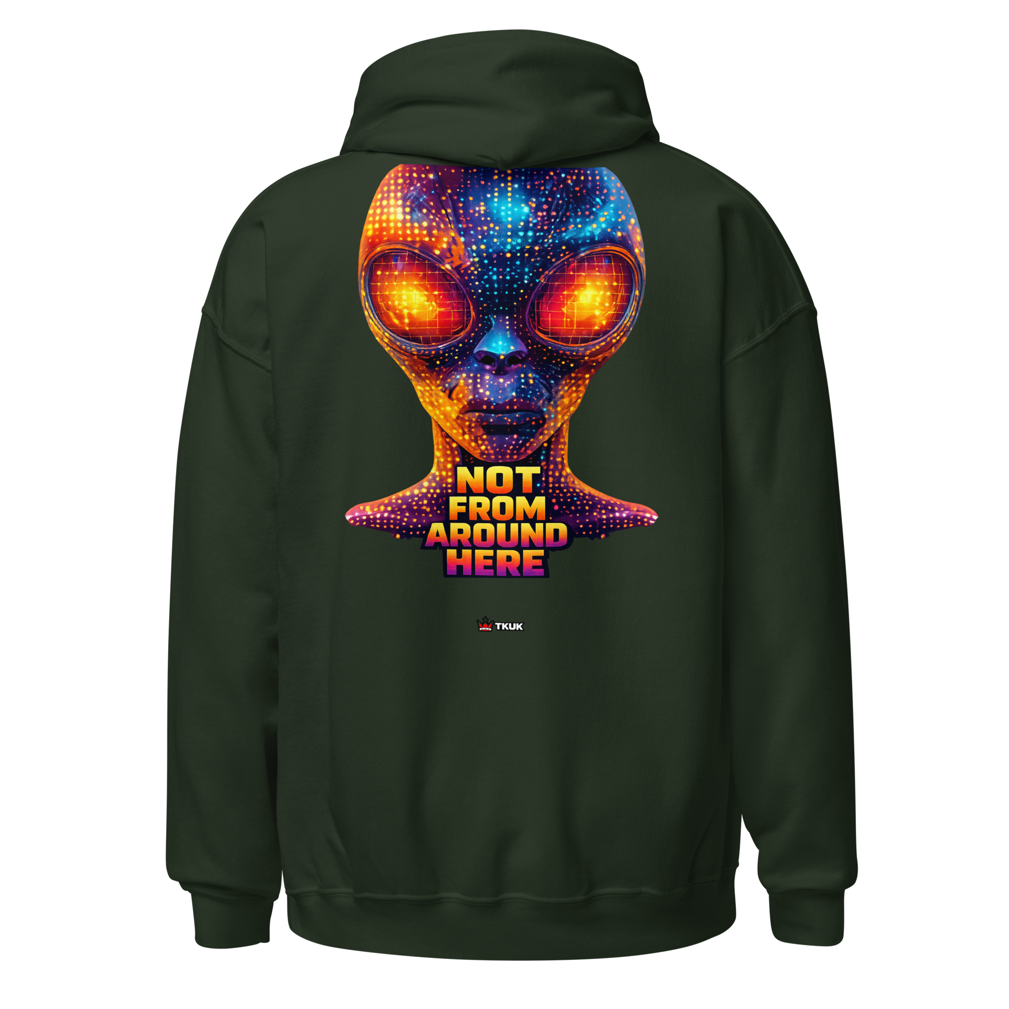 not from around here alien hoodie