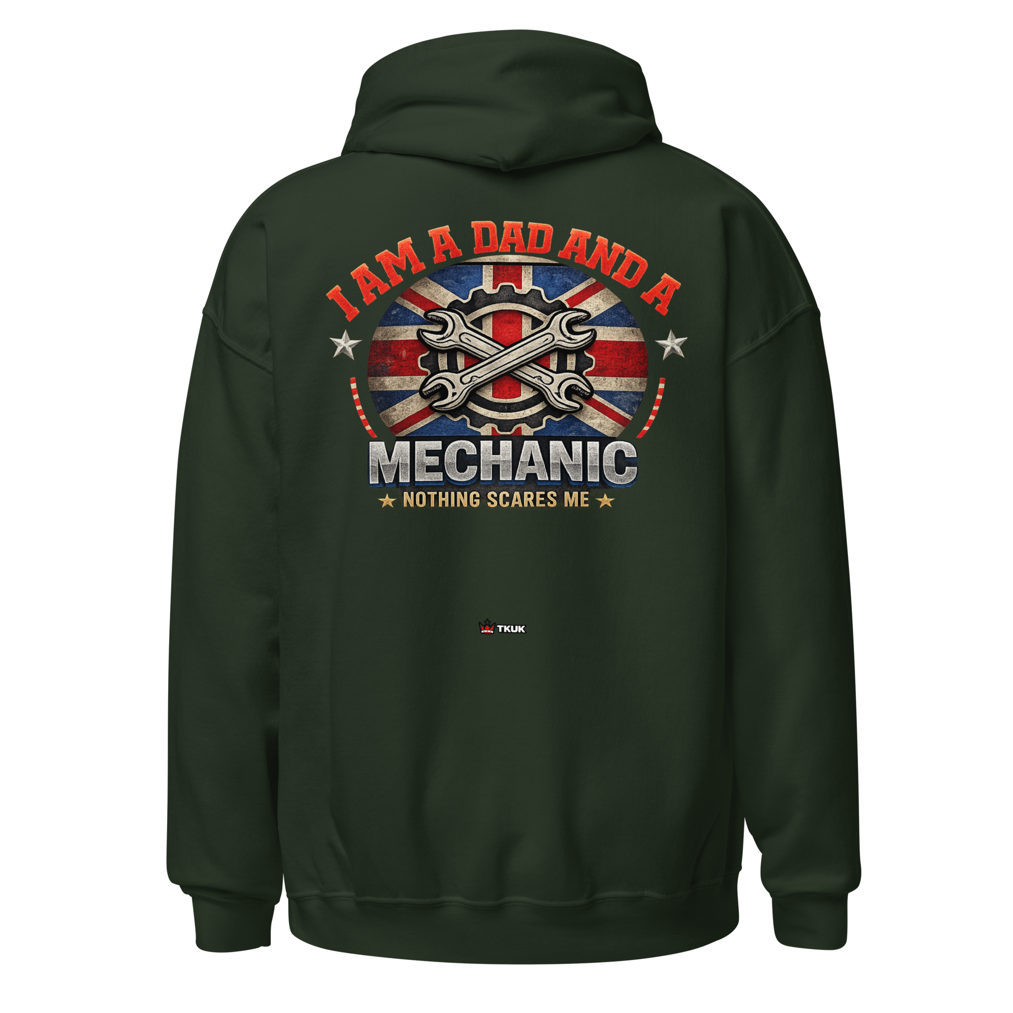 dad mechanic nothing scares me hoodie