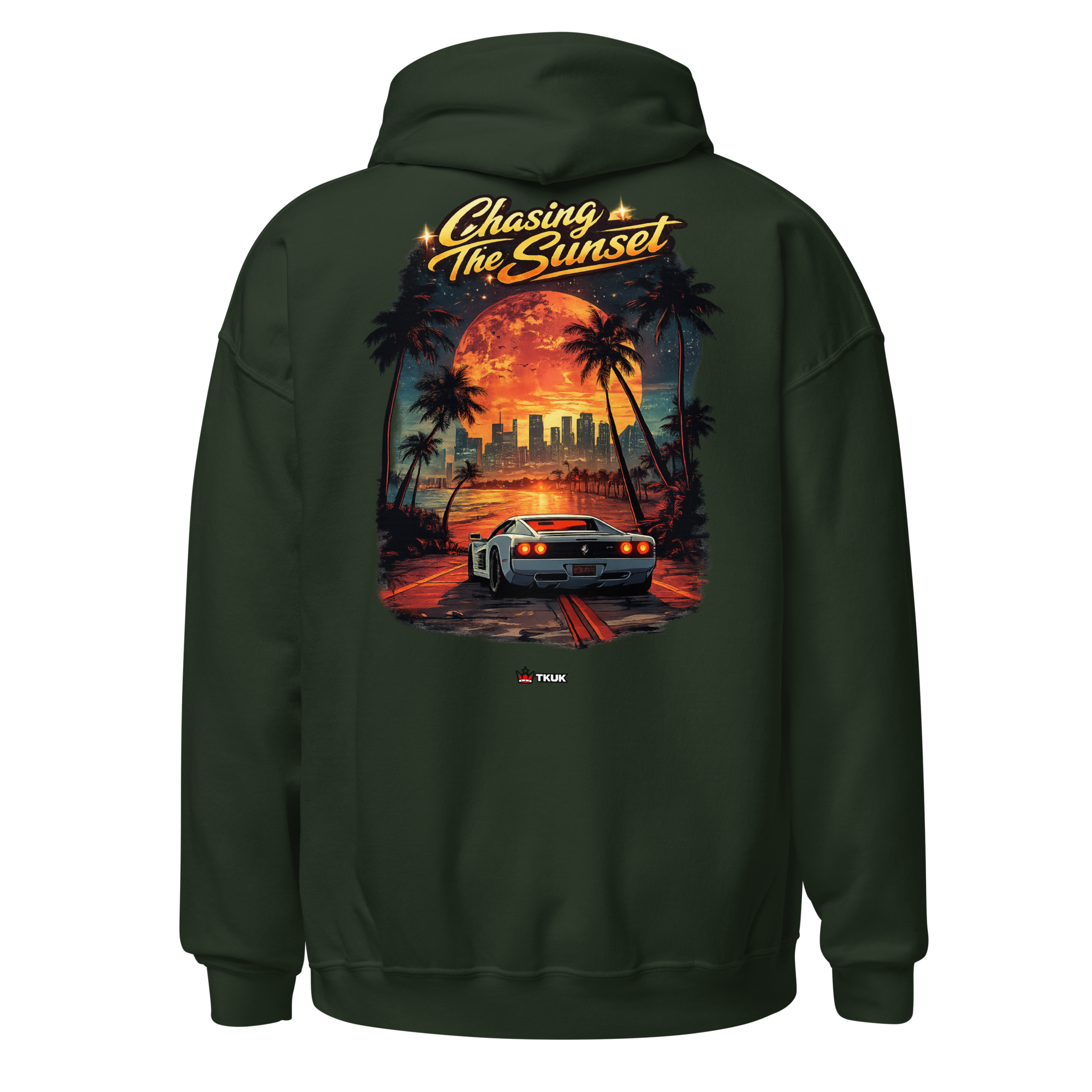 chasing the sunset miami car hoodie chasing the sunset miami car hoodie