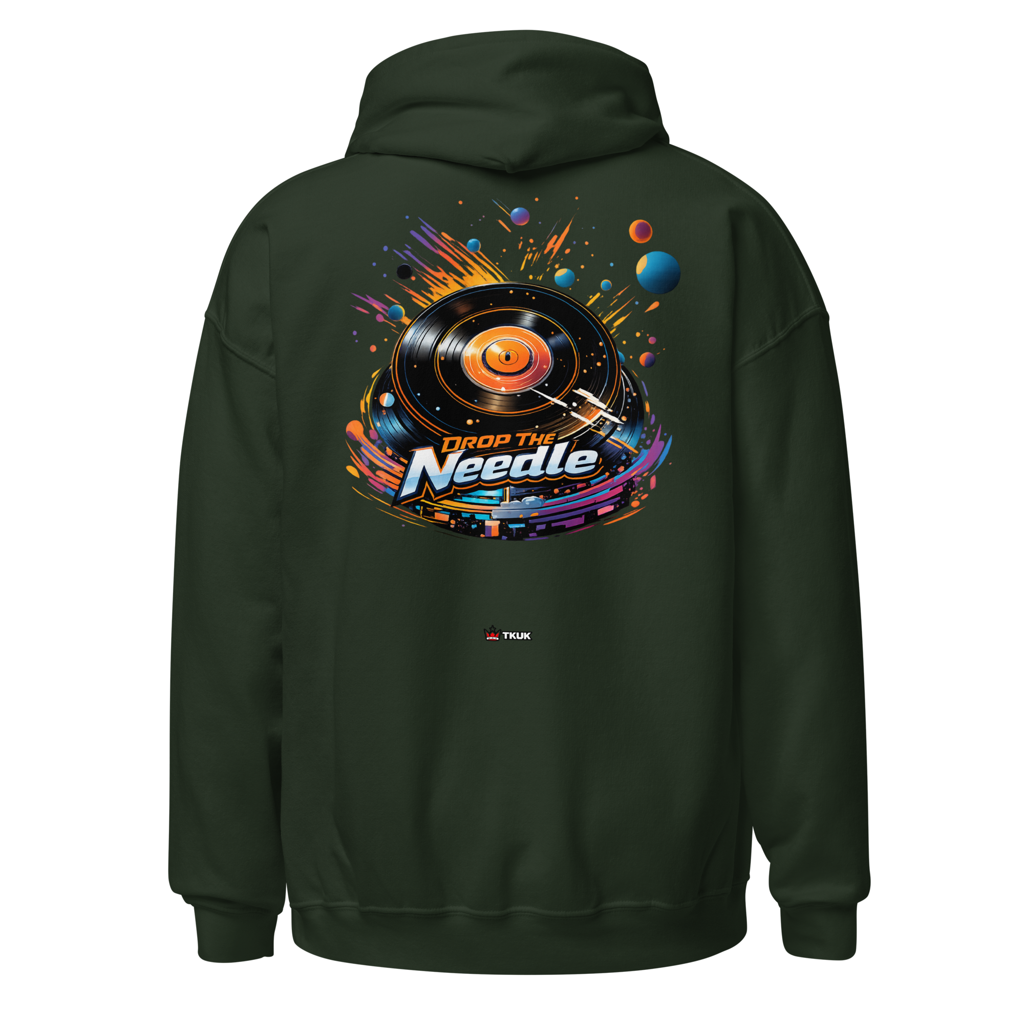 drop the needle vinyl record hoodie